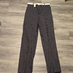 Vintage B/W Pinstripe Cotton Pants Sz 9/10